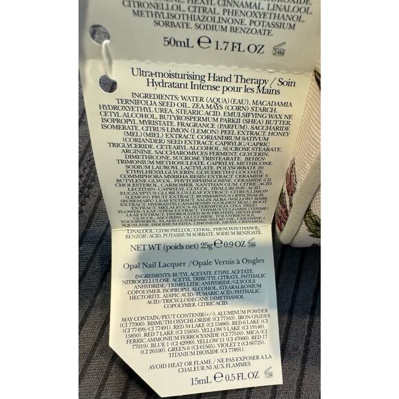 Crabtree & Evelyn Citron Gift Set Lotion Shower Gel Nails Hand Therapy New - Picture 6 of 9